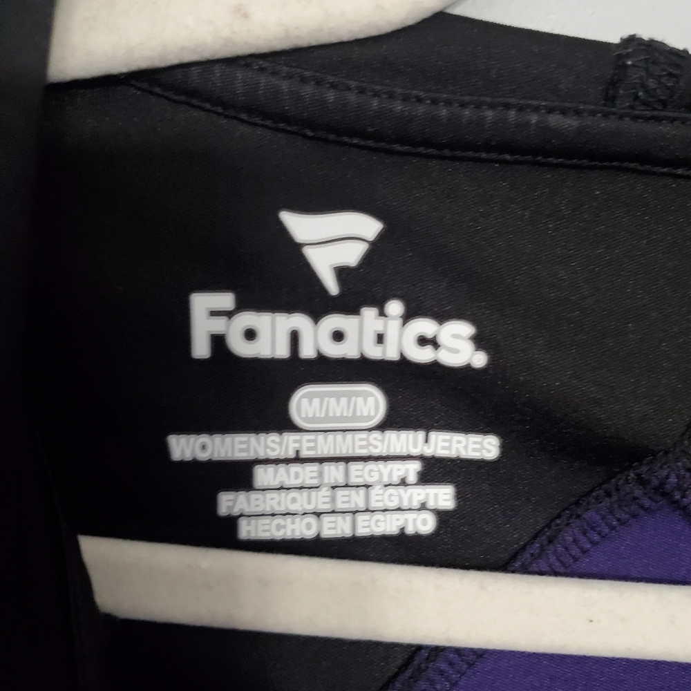 Fanatics Woman's Purple & Black Baltimore Ravens Zip-Up Hoodie Sz M Activewear - Picture 13 of 15